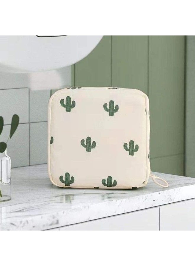 شنطة تخزين الفوط الصحية المحمولة للنساء والفتيات المراهقات – حقيبة بسحاب لحمل الفوط الصحية، مجموعة أول فترة، حقيبة متعددة الاستخدام للفوط الصحية، السفر، المدرسة، المكتب، الإكسسوارات، المكياج والمفاتيح – صغيرة، قابلة لإعادة الاستخدام، وخفيفة الوزن - Image 2